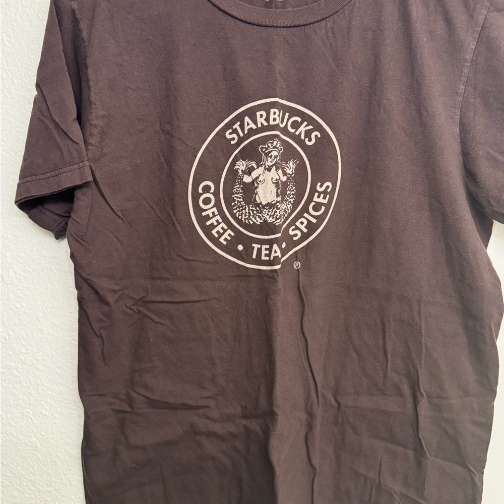 Starbucks Brown T-Shirt with Cream Logo